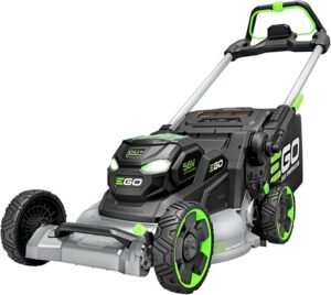 ego power + 22" battery powered self propelled lawn mower 37827